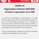 Negociações 2025/2026: Sindmon-Metal inicia negociação com o SIME
